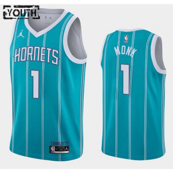 Charlotte Hornets Trikot Malik Monk 1 2020-2021 Jordan Brand Icon Edition Swingman - Kinder